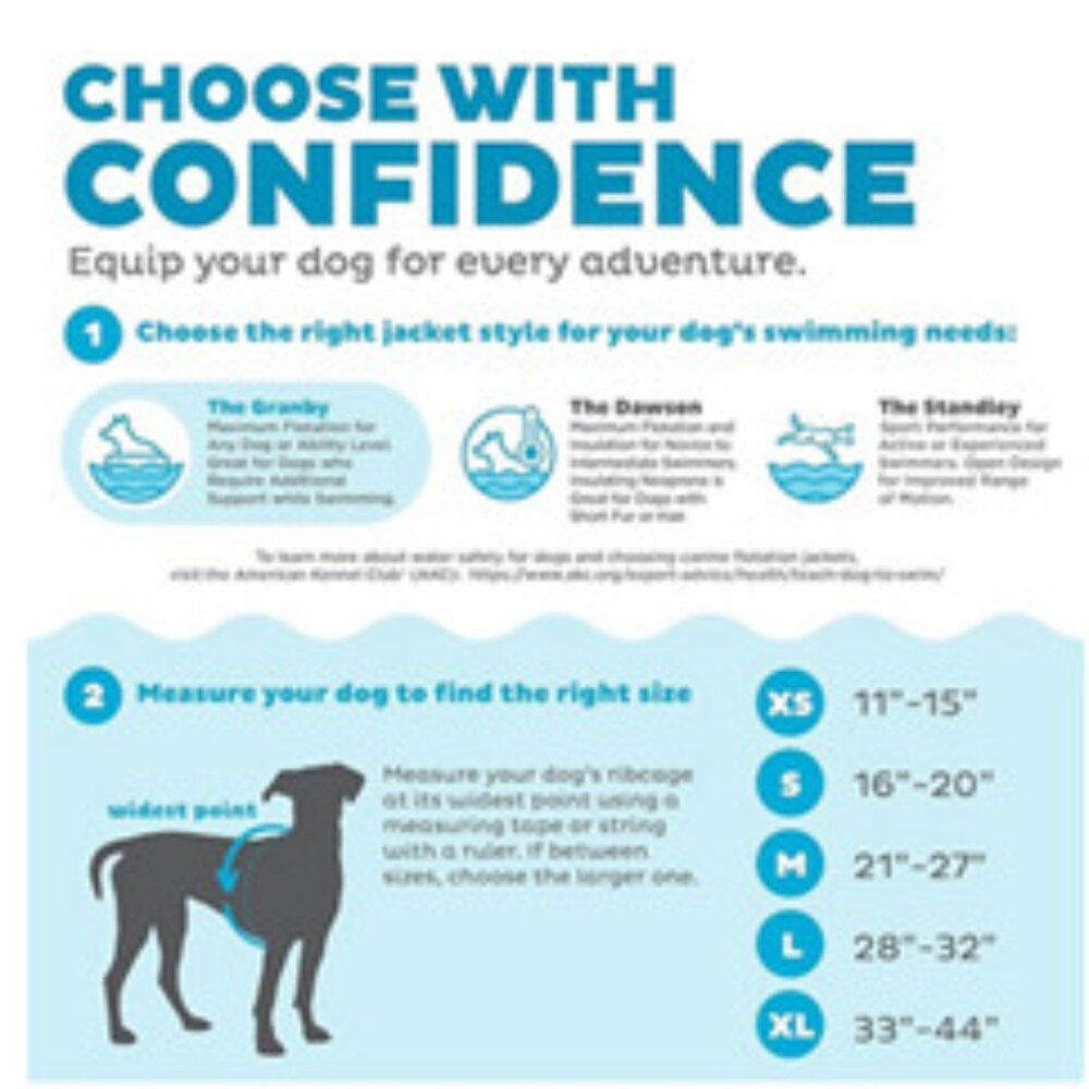 Outward Hound Granby Splash Dog Life Vest for Swimming, Boating & Water Safety - Picture 14 of 16